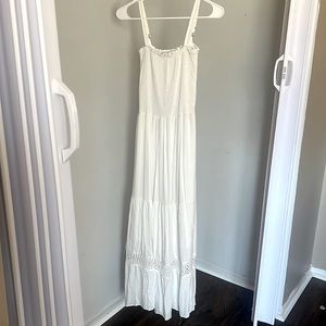 White boho dress